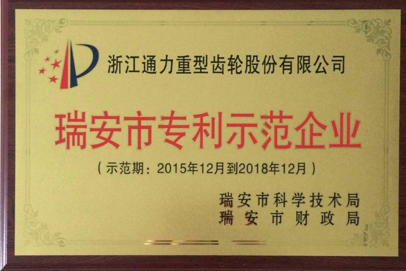 浙江星空体育官网荣获瑞安市专利示范企业